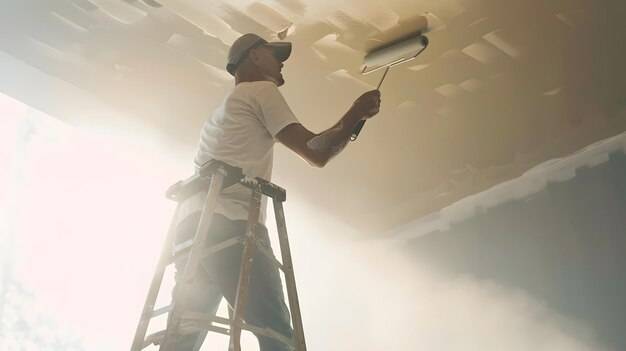 Jak malować ściany i sufit wałkiem żeby uzyskać równą powierzchnię?